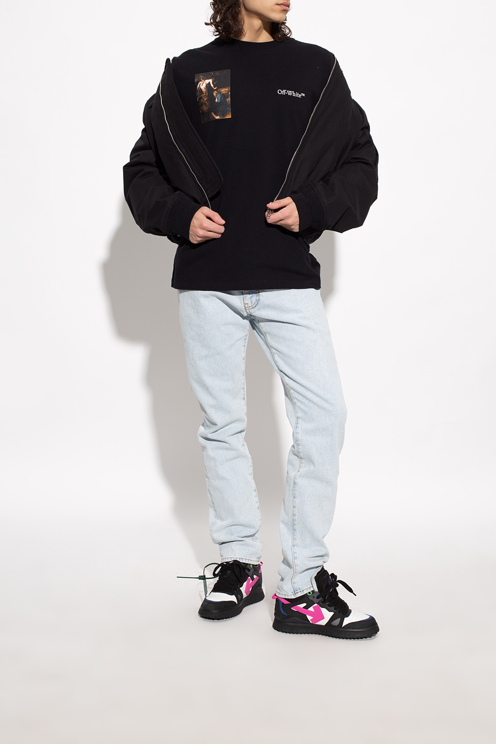 【23AW NEW】Off-White_men/ Sponge Mid ミッドトップスニーカー Off-White New Mid Top Sponge Sneaker - ShopStyle